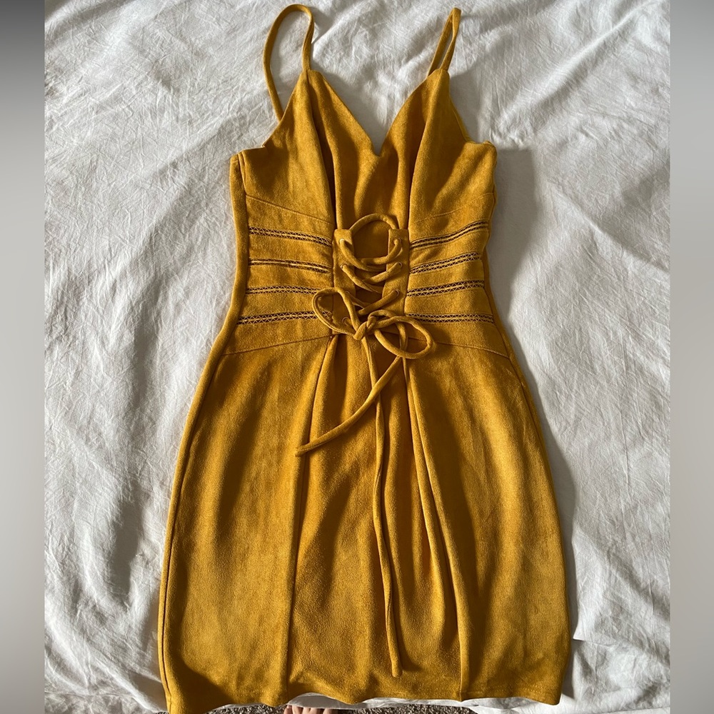 Tight Mustard colored dress